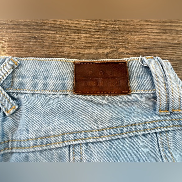 GUC Women's Junior's POL Denim Mini Skirt Distressed Destructed Y2K Size: M - Picture 7 of 9